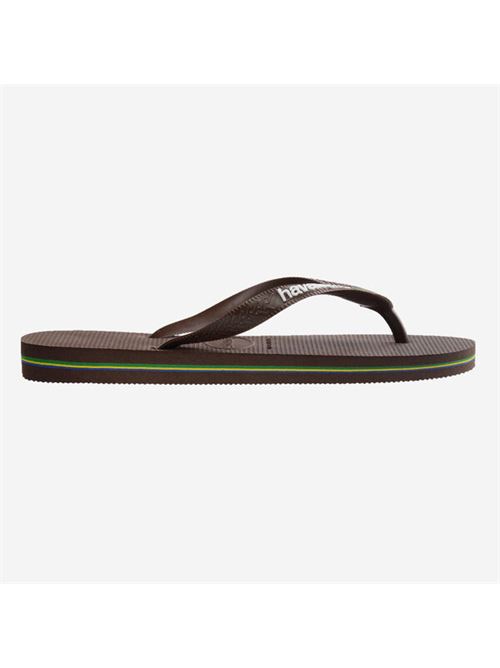 Infradito uomo logo colore dark brown HAVAIANAS | BRASIL LOGODARK BR